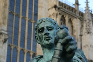 Emperor Constantine outside York Minster